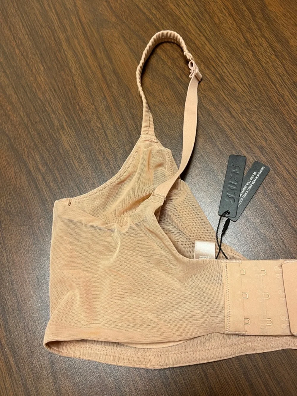 Skims Mesh One Wire Bra in Ochre, size 36 DD, new with tags - Picture 6 of 12
